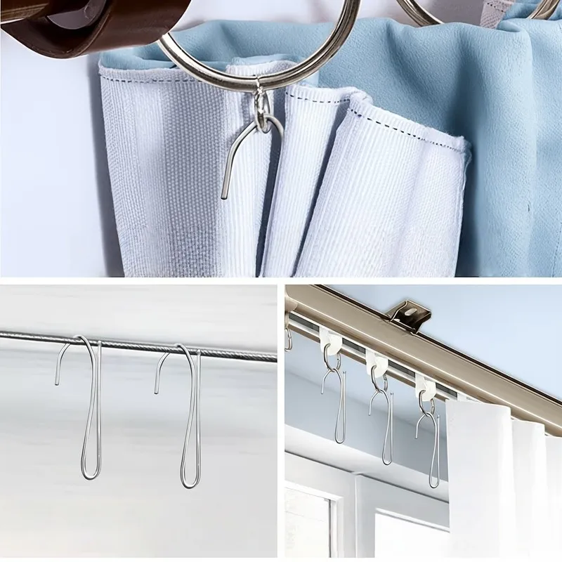 65 pcs Single Prong Curtain Clips with Easy Simple Operation, ideal for Bathroom Fabric Hanging and Home Curtain Installation