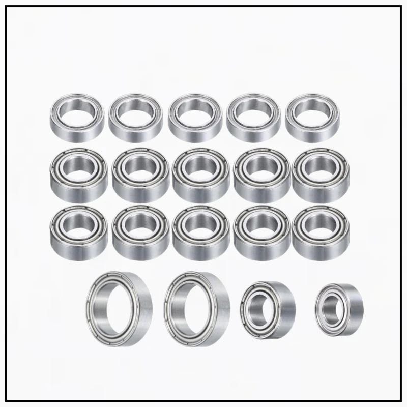 24Pcs Sealed Ball Bearing Kit for Tamiya FF‑03 FF03 Pro 1/10 RC FWD Touring Car MR85 MR105 6700 MR84 Upgrade Replacement Set