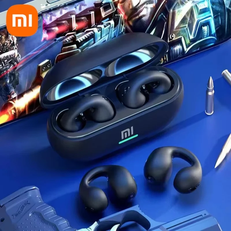 

Xiaomi Ear-Clip Bluetooth-compatible Headphones Bone Conduction Wireless Earbuds 3D Surround Stereo Bass Sports Headset