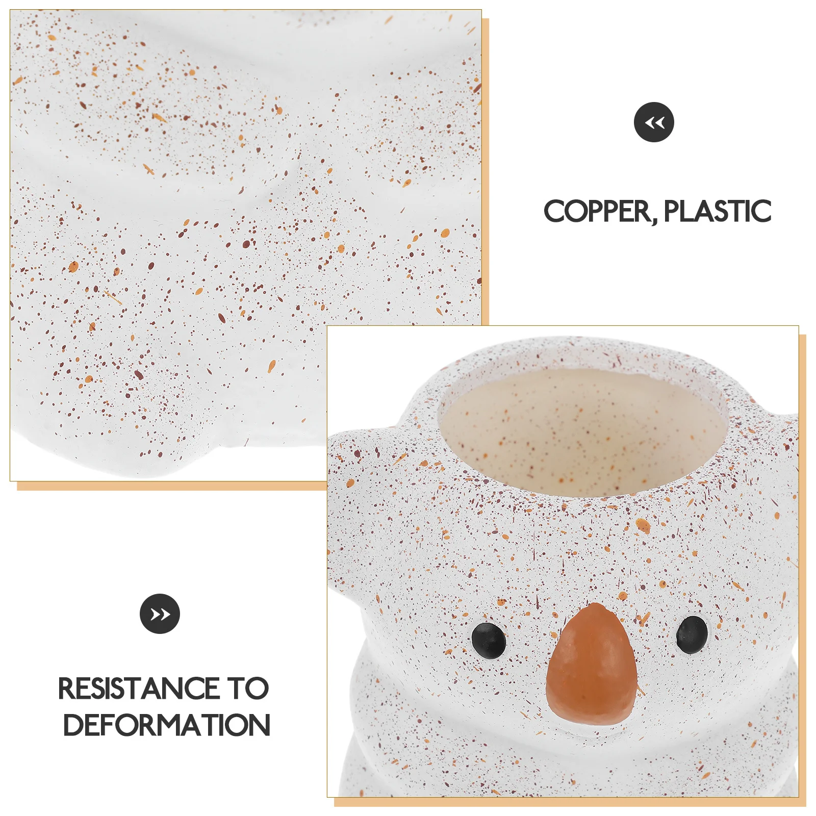 الراتنج حامل قلم لطيف كوالا الحيوان حامل القلم الرصاص فرشاة للمكياج المنظم سلة المهملات الصغيرة أواني المطبخ الحاويات مكتب مكتب #6