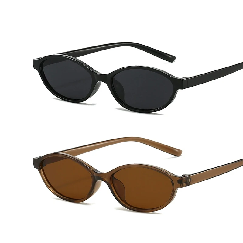 

Солнцезащитные очки в овальной оправе в стиле ретро, ​​модные персонализированные солнцезащитные очки в маленькой оправе, солнцезащитные очки в стиле панк с кошачьими глазками, солнцезащитные очки для защиты от солнца