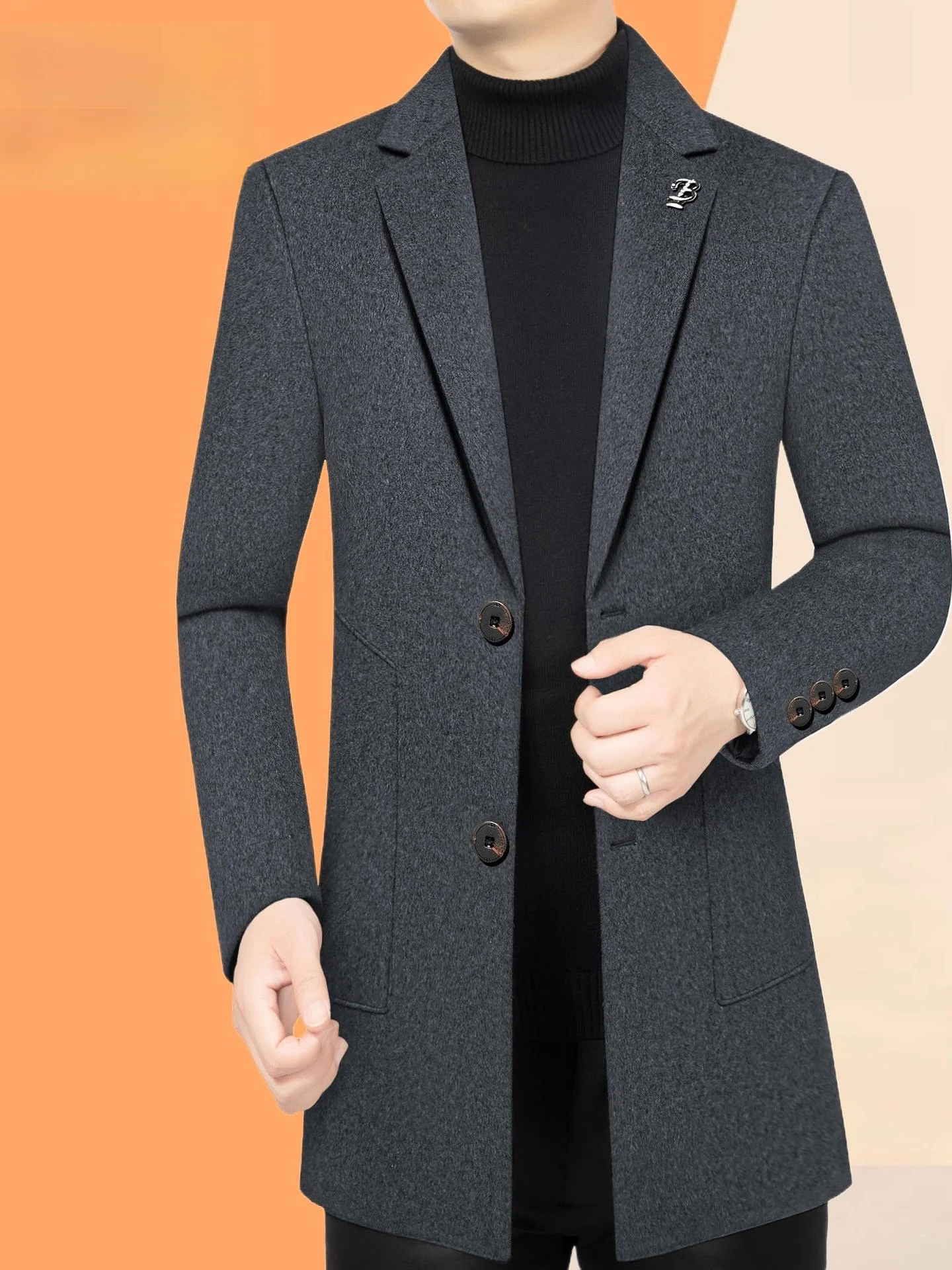 

Casual Fashionable Men's Slim Fit Business Shirt Autumn New Style Korean Version Single-breasted Coat Young Men's Small Suit