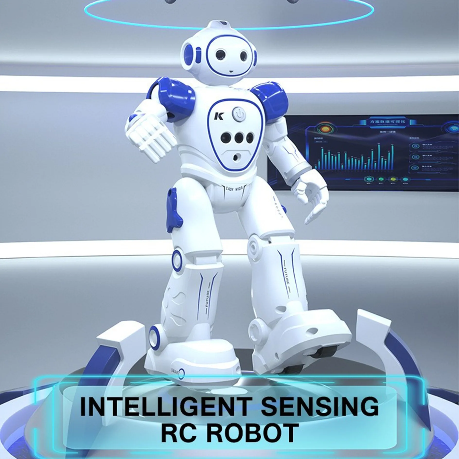 Remote Control Intelligent Programming Robot Dancing Singing Gesture Sensing Speech Learning Brain Boosting Child Smart Machine