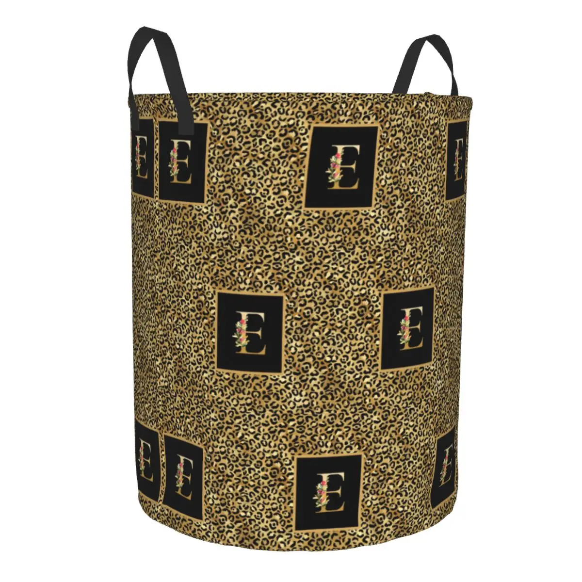 Leopard Pattern Letter Laundry Hamper Large Clothes Storage Basket Toy Bin Organizer for Nursery