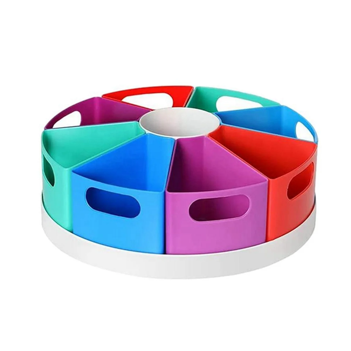 Desk Organizer for Kids Colorful Rotating Organizer Desk Organiser Pen Holder with Removable Bins