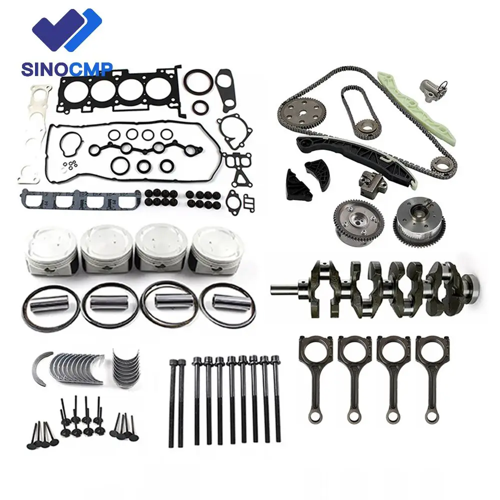 G4KC 2.4L Engine Overhaul Rebuild Kit - Crankshaft Con Rods Timing Kit For KIA Cerato Sportage For Hyundai Elantra Tucson Sonata