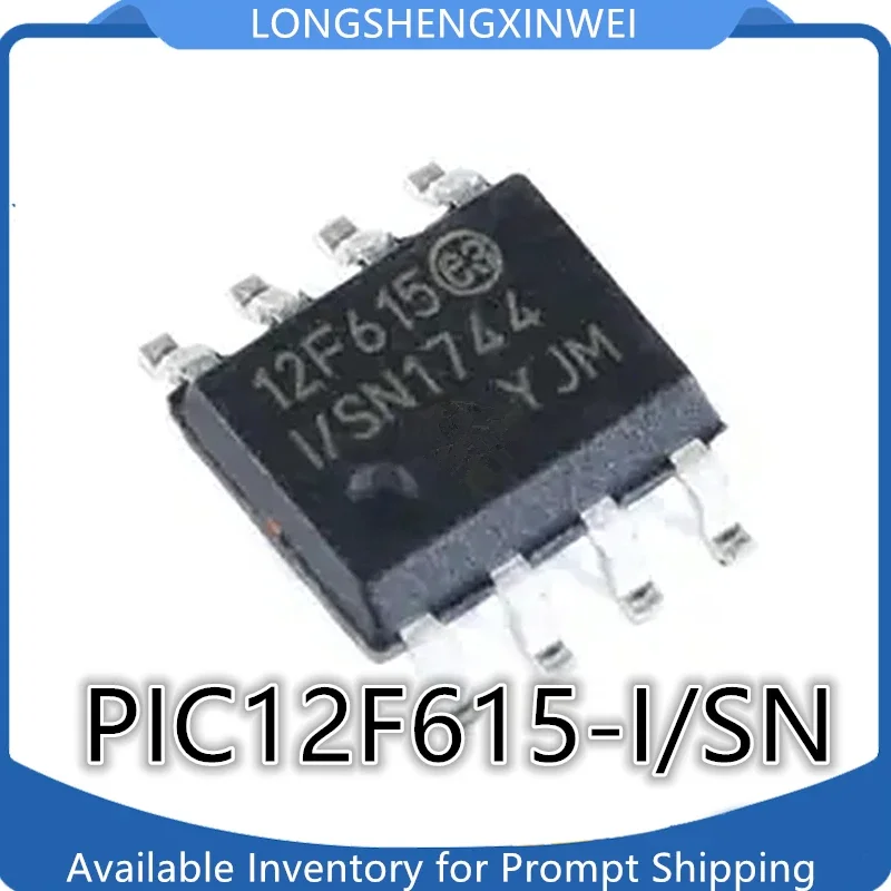 1PCS New PIC12F615-I/SN SMT SOIC-8 Original Microcontroller/8-bit Chip 12F615