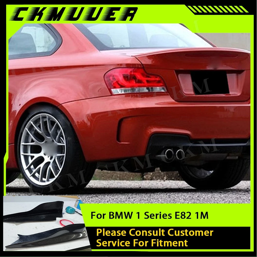 

CKMUUER 1 Series Car Rear Bumper Lip Splitters Aprons Flaps For BMW E82 1M Coupe 2-Door 2011 FRP Cup Wings Car Accessories