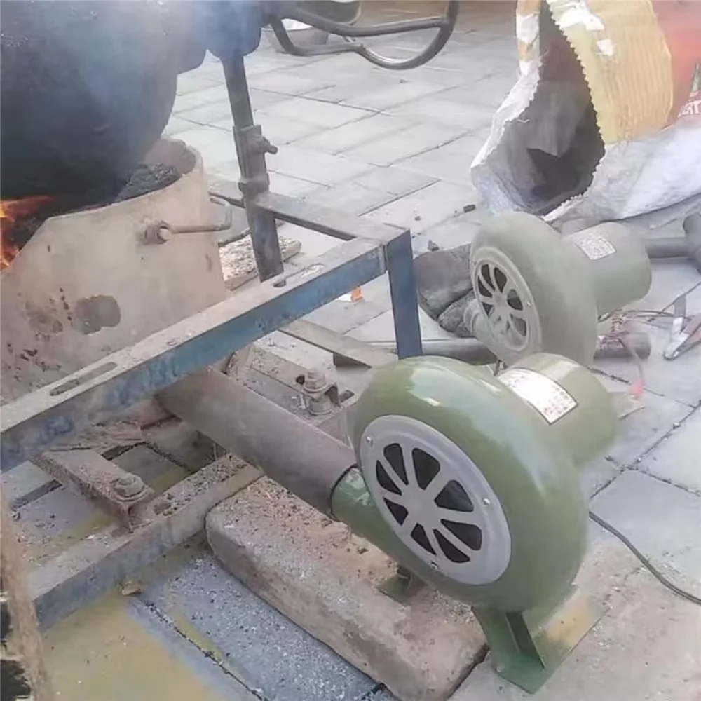 Kipas Blower Elektrik Kipas BBQ 100V 220V Cocok untuk Blower Tempa Mini Barbekyu dengan Adaptor Kecepatan AC100-240V M89B