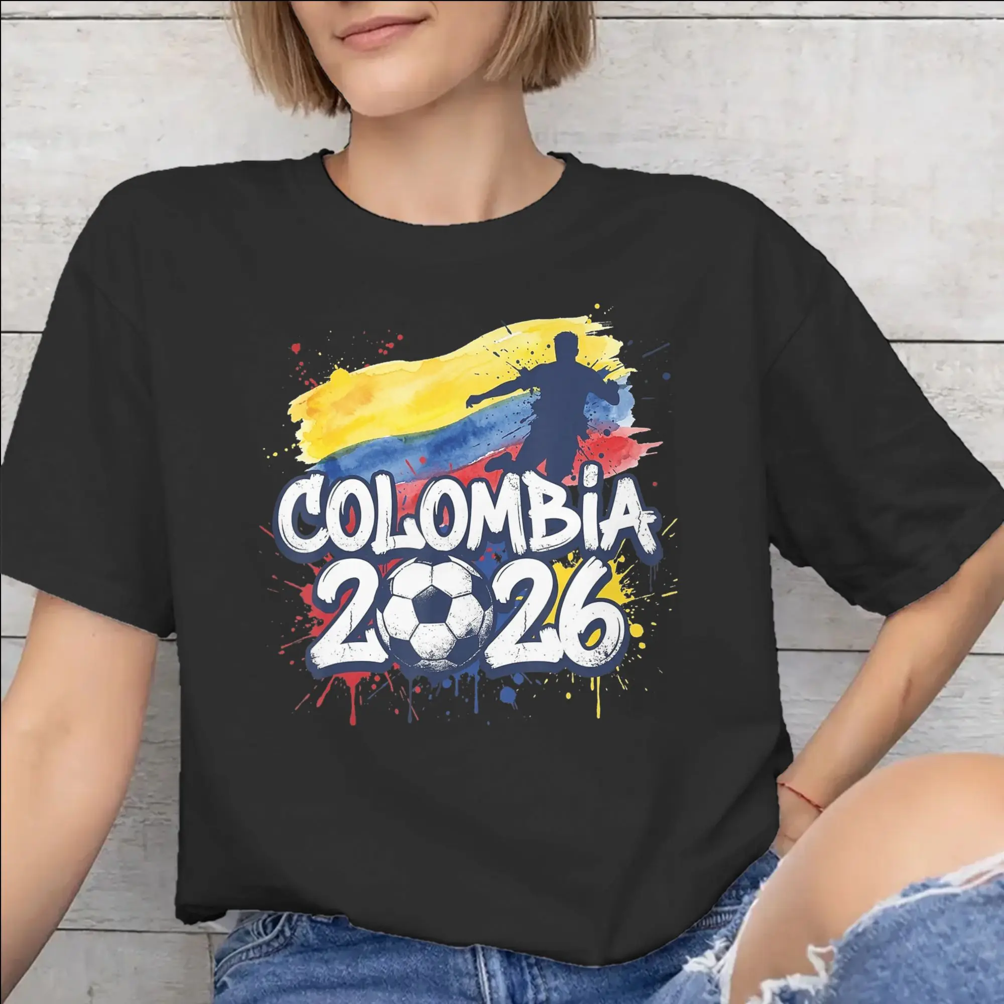 New Arrival Colombia Flag T Shirt for Men Women  Pure Cotton T-shirts Short Sleeve Clothing