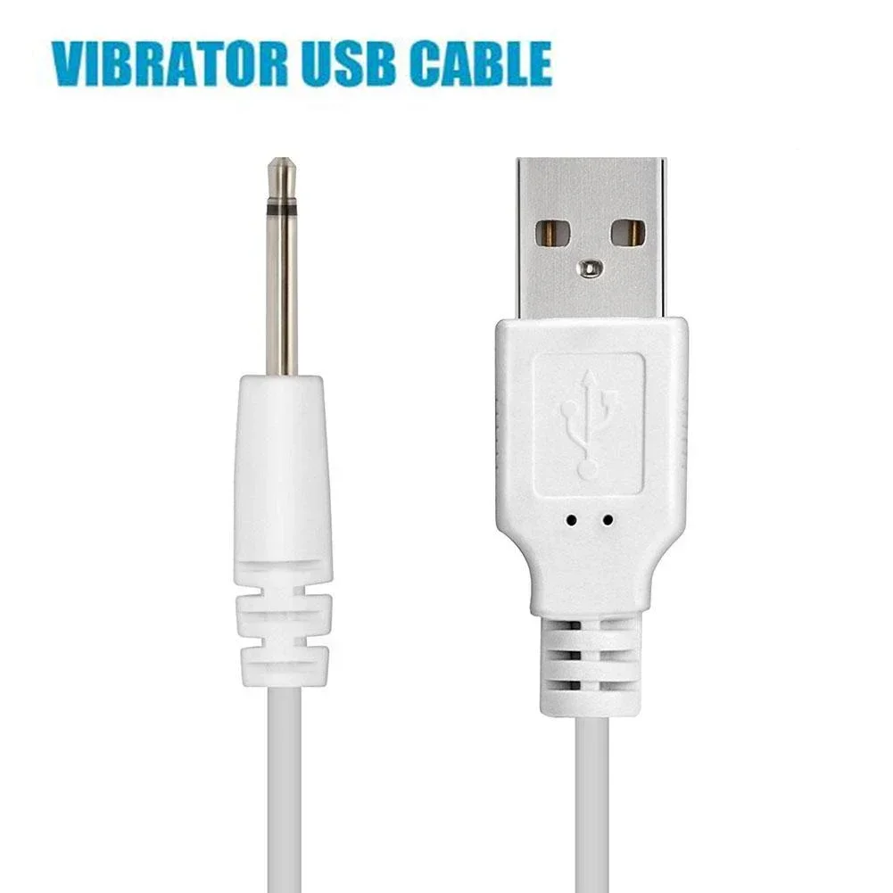 USB DC 2.5 Vibrator Charger Cable Cord for Rechargeable Adult Toys Vibrators Massagers Accessories Universal USB Power Supply