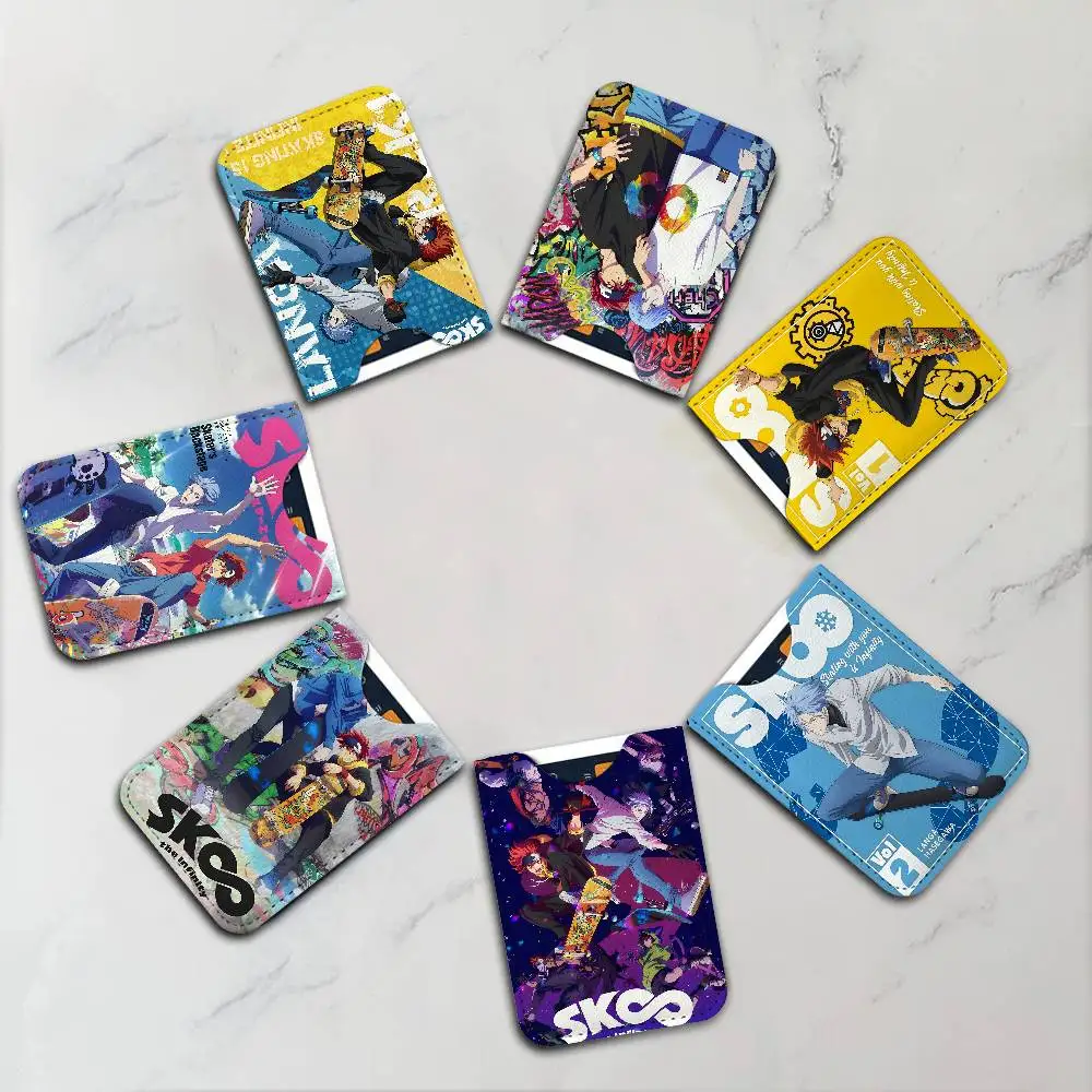 Anime Cool Boy S-Sk8 The Infinity Light and thin mini bag small and portable bus card protective leather case for men and women