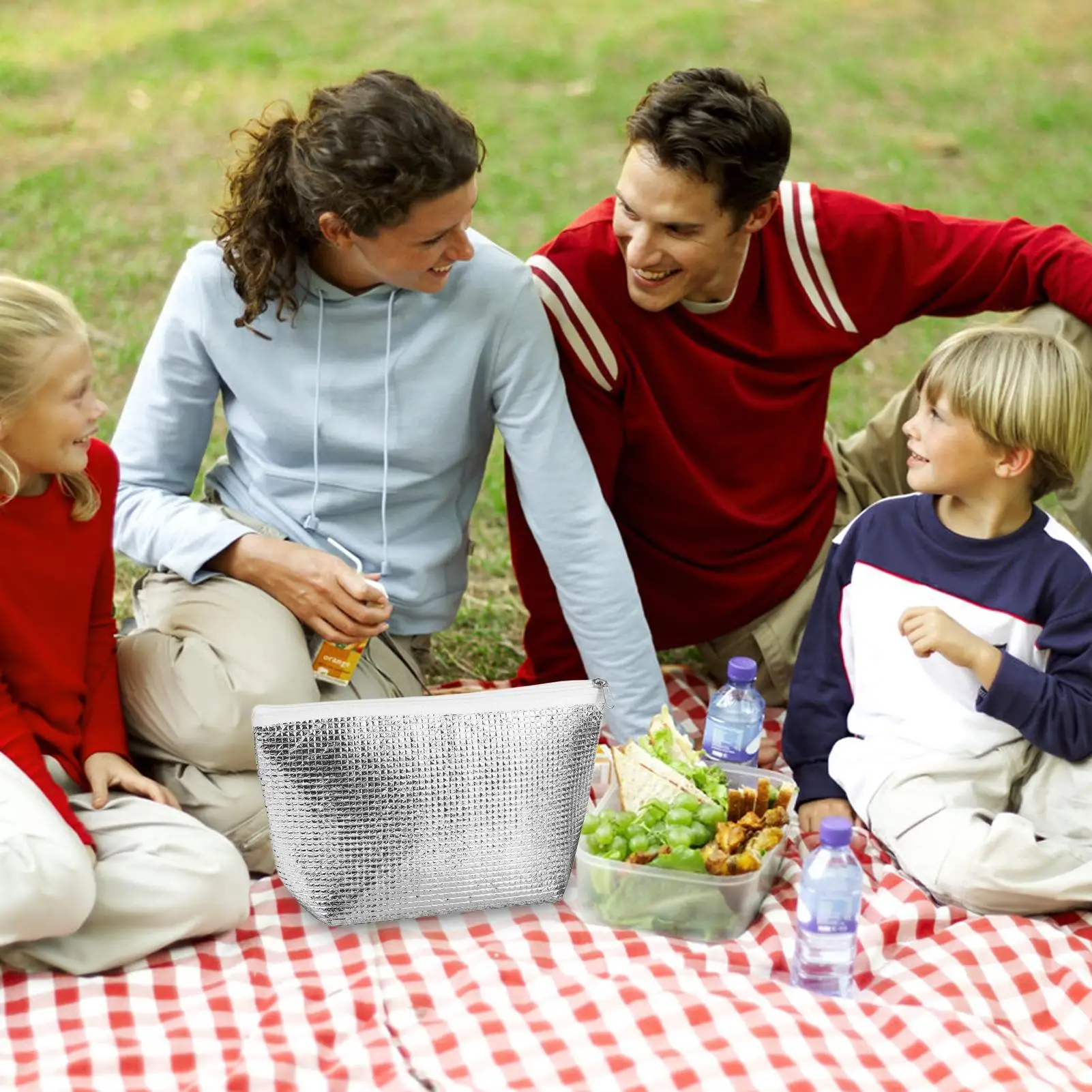 

Cooler Bag Insulated Bag Cold-Proof Box Leak-Proof Reusable Tote For Outdoor Picnic Work Beach Grocery Shopping Breastmilk