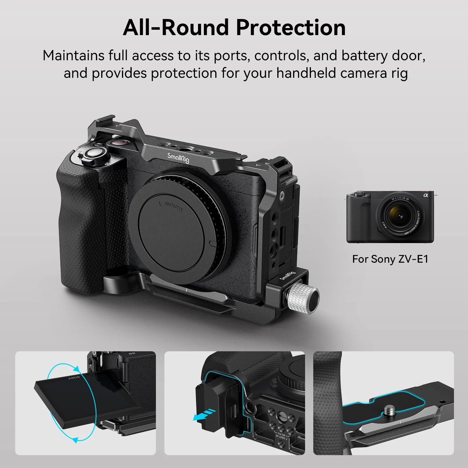 ΠΠΎΠΌΠΏΠ»Π΅ΠΊΡ ΠΊΠ»Π΅ΡΠΊΠΈ SmallRig ZV-E1 Ρ ΡΠΈΠ»ΠΈΠΊΠΎΠ½ΠΎΠ²ΠΎΠΉ ΡΡΡΠΊΠΎΠΉ ΠΈ ΠΊΠ°Π±Π΅Π»ΡΠ½ΡΠΌ Π·Π°ΠΆΠΈΠΌΠΎΠΌ, ΠΏΠΎΠ»Π½ΡΠΉ ΠΊΠΎΠΌΠΏΠ»Π΅ΠΊΡ ΠΊΠ»Π΅ΡΠΊΠΈ Π΄Π»Ρ ΠΊΠ°ΠΌΠ΅ΡΡ Sony ZV-E1, Π²ΡΡΡΠΎΠ΅Π½Π½ΡΠΉ Π±ΡΡΡΡΠΎΡΡΠ΅ΠΌΠ½ΡΠΉ ΠΊΠΎΠΌΠΏΠ»Π΅ΠΊΡ ΠΠΎΠΌΠΏΠ»Π΅ΠΊΡ ΠΊΠ»Π΅ΡΠΊΠΈ SmallRig ZV-E1 Ρ ΡΠΈΠ»ΠΈΠΊΠΎΠ½ΠΎΠ²ΠΎΠΉ ΡΡΡΠΊΠΎΠΉ ΠΈ ΠΊΠ°Π±Π΅Π»ΡΠ½ΡΠΌ Π·Π°ΠΆΠΈΠΌΠΎΠΌ, ΠΏΠΎΠ»Π½ΡΠΉ ΠΊΠΎΠΌΠΏΠ»Π΅ΠΊΡ ΠΊΠ»Π΅ΡΠΊΠΈ Π΄Π»Ρ ΠΊΠ°ΠΌΠ΅ΡΡ Sony ZV-E1, Π²ΡΡΡΠΎΠ΅Π½Π½ΡΠΉ Π±ΡΡΡΡΠΎΡΡΠ΅ΠΌΠ½ΡΠΉ ΠΊΠΎΠΌΠΏΠ»Π΅ΠΊΡ