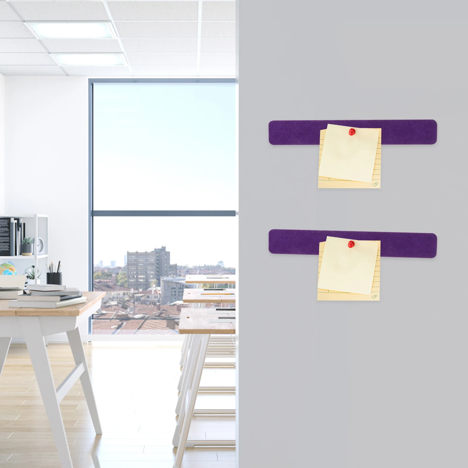 6 قطع من شريط اللباد، تصميم بسيط ومريح، موفر للوقت، هدية عملية للأصدقاء، مستلزمات مكتبية أرجوانية #4