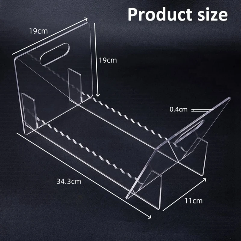 Vinyl Record Storage Holder for 12 Inch 10 Inch LP Album, Acrylic Record Display Stand-ABHG