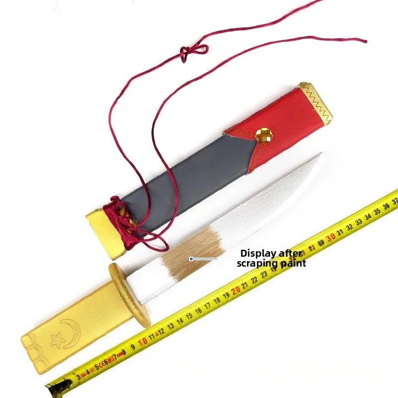 36 سنتيمتر/14.17in Tohken Ranbu خشبية قصيرة السيوف لعبة الأجهزة الطرفية نموذج الدعائم مع غمد لوازم الحفلات تحصيل عرض الحرف #3