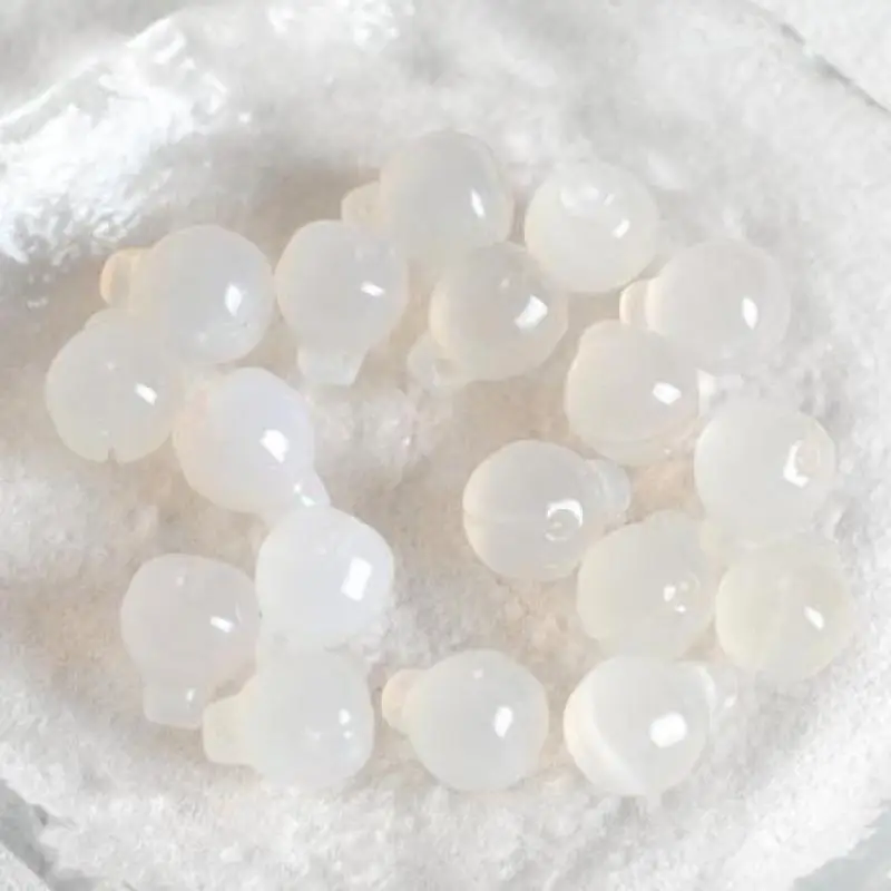 

Натуральный белый агат, бусины лотоса для изготовления ювелирных изделий, браслет «сделай сам», очаровательное ожерелье, серьги-подвески, агатовые бусины из семян лотоса, аксессуары