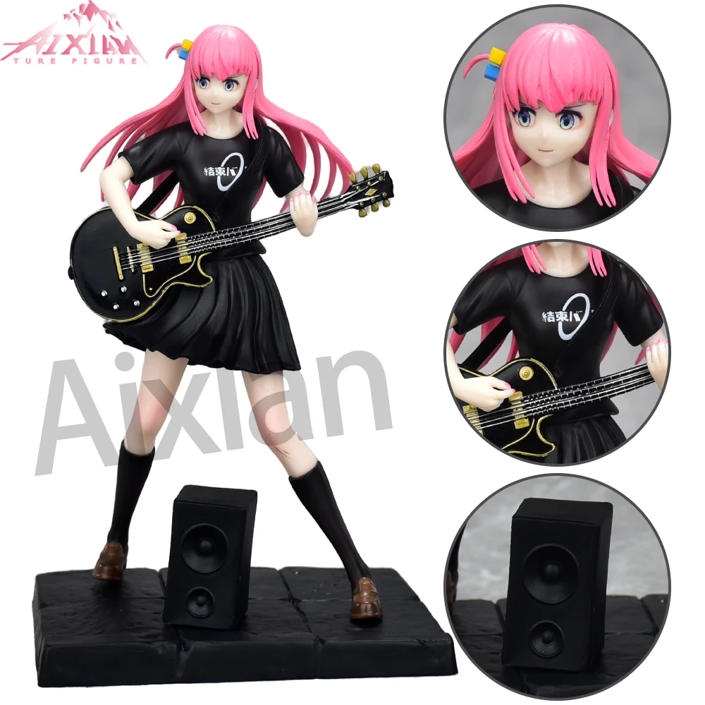 Aixlan BOCCHI THE ROCK! Figure Gotoh Hitori 22cm Guitar Girl PVC Action Figure Amine Thanksgiving Gift Collectible Figurine