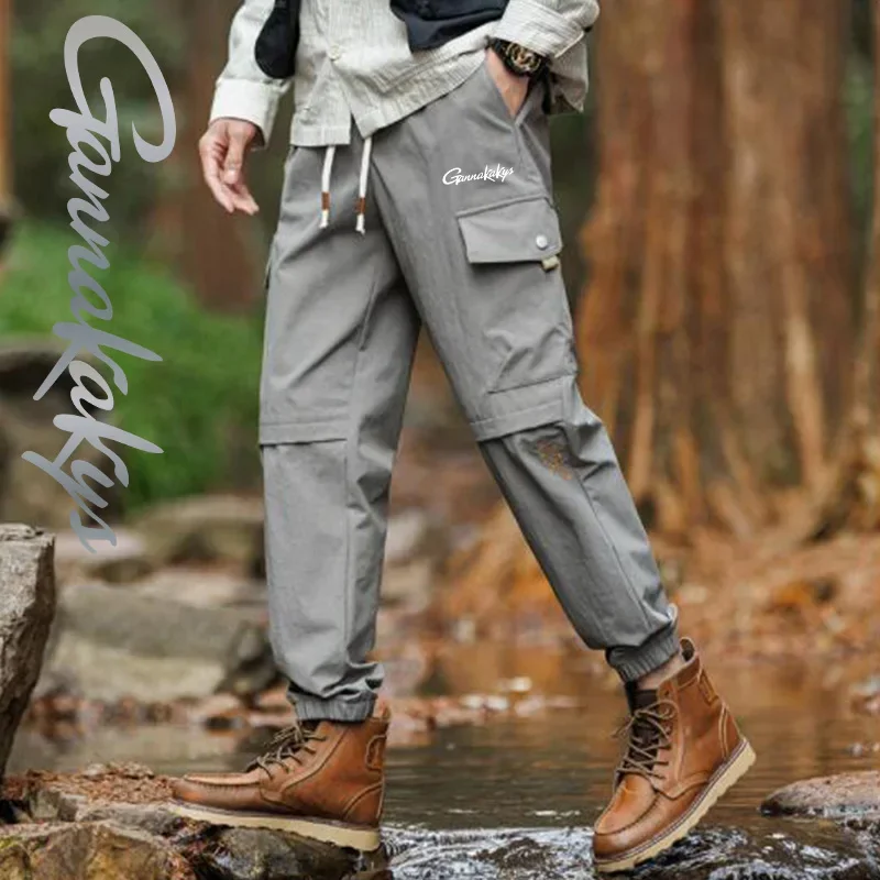 2024 Men's fishing pants quick drying men's waterproof and breathable fishing pants camping hunting outdoor sports pants