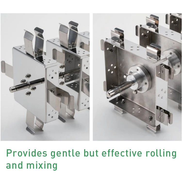 Laboratory Medical Plastic Rolling Mixing Adjustable Speed Brushless DC Motor LCD Digital Tube Rotator Mixer