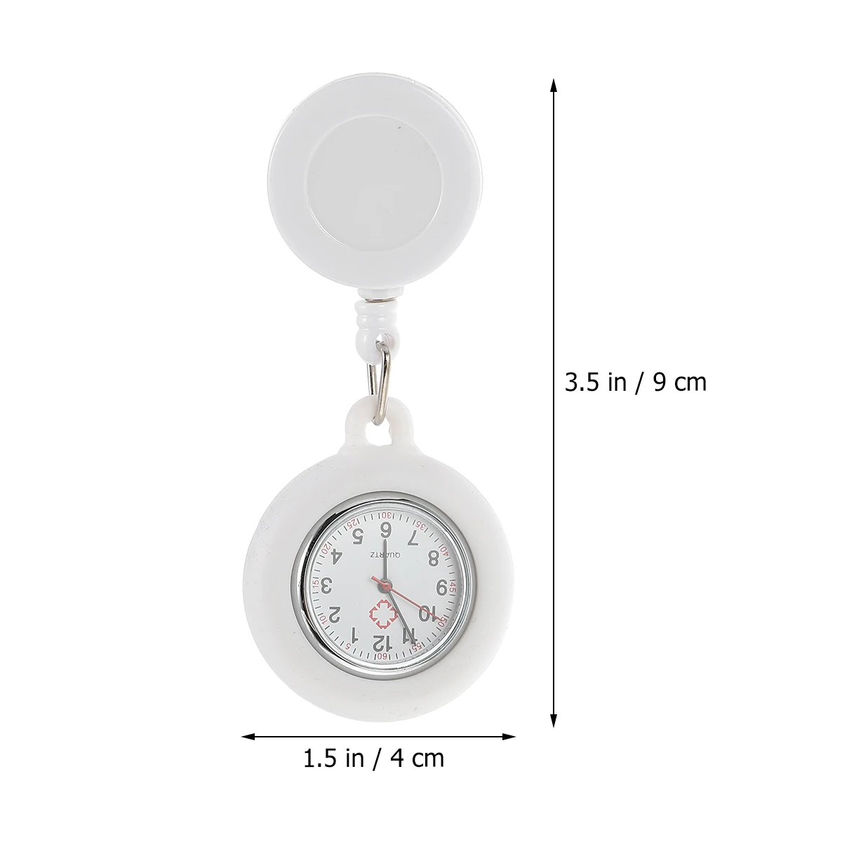 Unisex Lightweight Retractable Pocket Silicone Cover Durable Simple Design Lovely Nurse Fob Retractable Nurses Watch Silicone