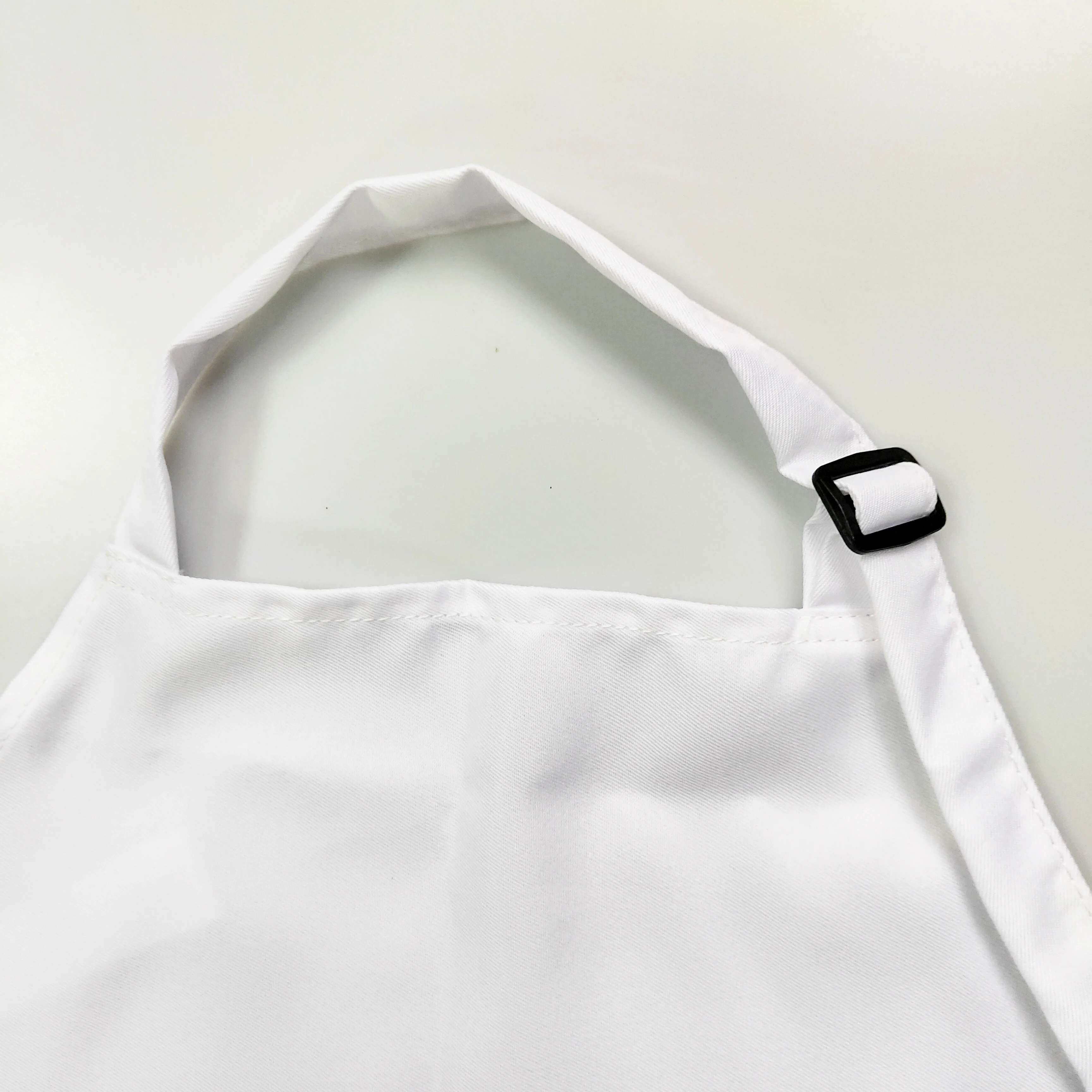 10개/세트 성인용 맞춤형 승화전사 흰색 앞치마 (2개의 포켓 포함)