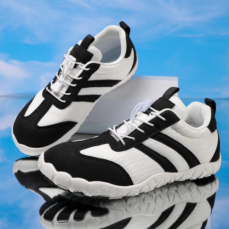 

New Unisex Wider Shoes Breathable Mesh Men Barefoot Wide-toed Shoes Brand Flats Soft Zero Drop Sole Wider Toe Sneakes Large Size