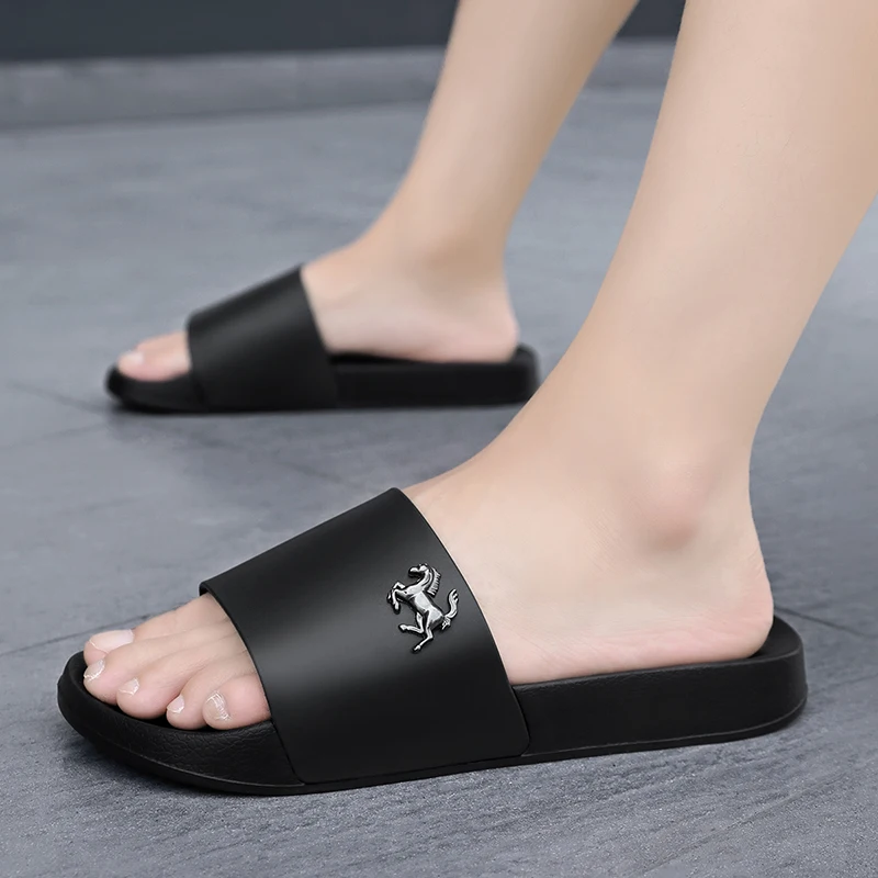 

Men's Slide Sandals Quick-Dry EVA Platform Lightweight Soft Comfortable Non-Slip Slippers Indoor Outdoor Bathroom Beach Shoes