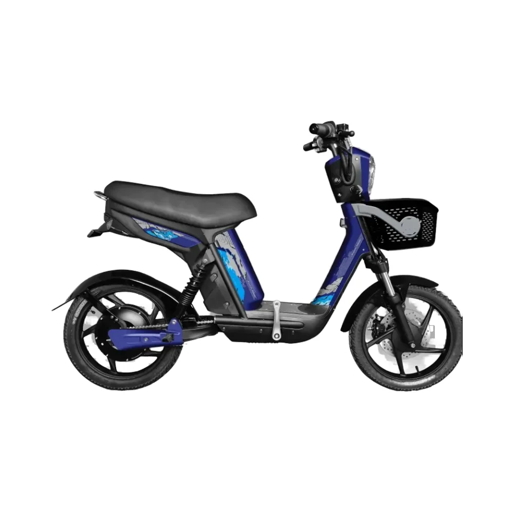 Pedal Assisted System Within Electric Adult Scooter 18 Inch Fat Tire Electric Scooter Iron E Bike Frame with Lithium Battery