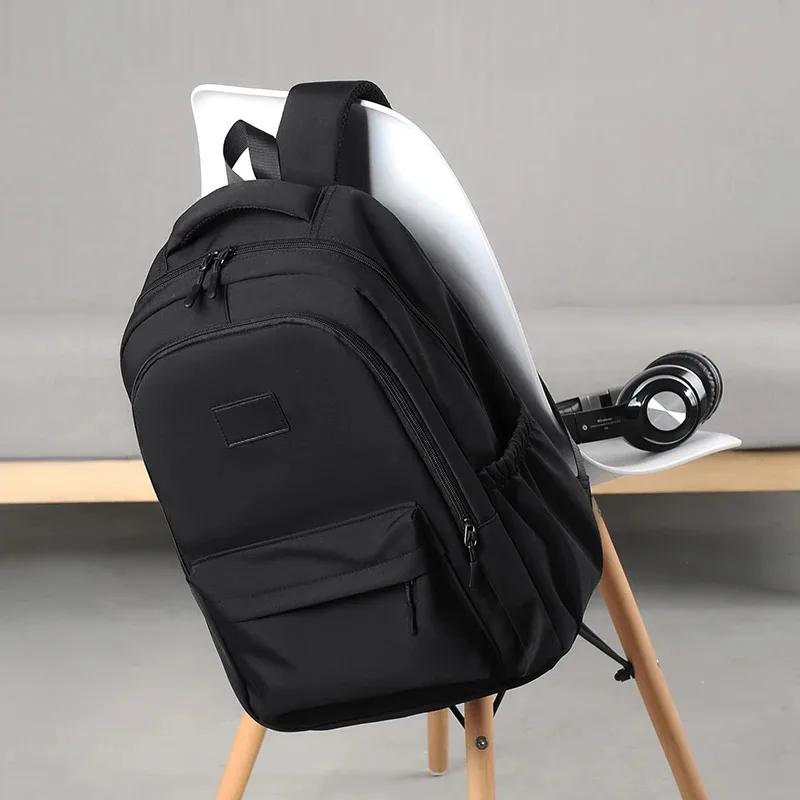 

Men And Women Large Capacity Travel Backpack Universal School Bag Leisure Solid Color Outdoor Sports Backpack