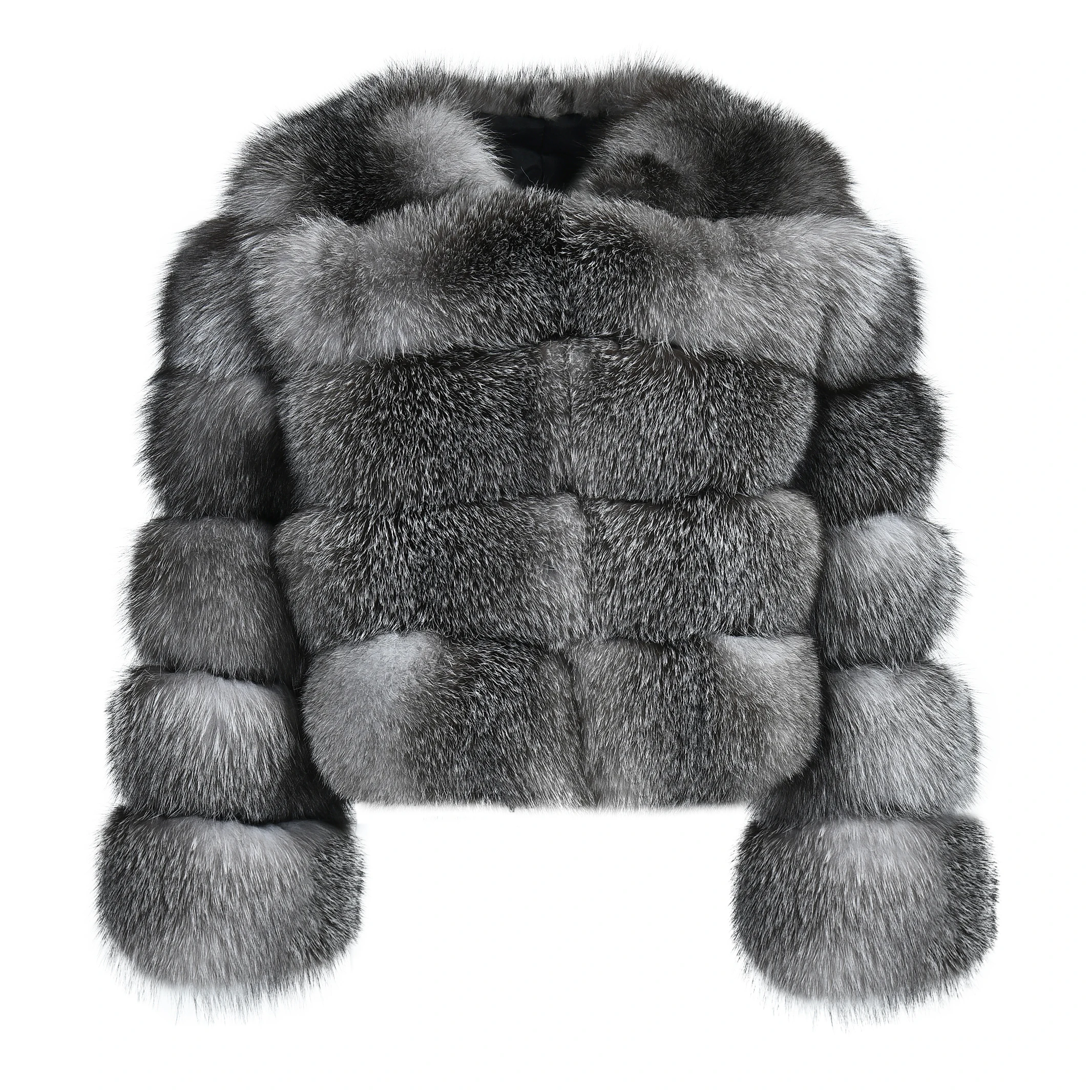 Jaxmonoy Real Fox Fur Coat Autumn Winter Classic Natural Fur Jacket Laidies Fashion Luxury Outerwear Female