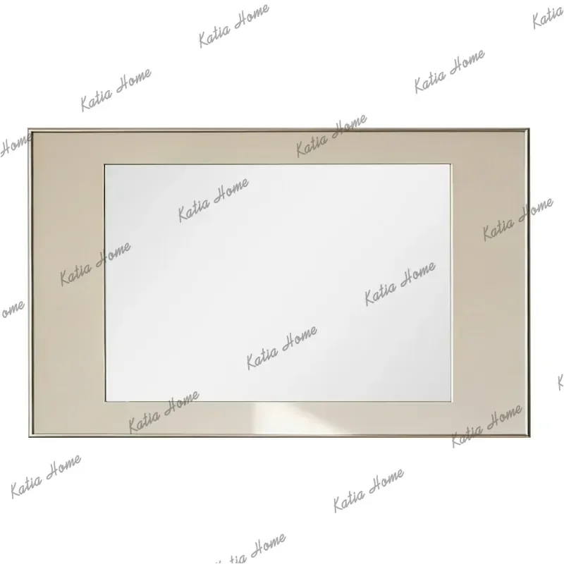 PG Italian Minimalism Hotel Wall-Mounted Bathroom Mirror Living Room Fireplace Wall Decoration High-Definition Decorative Mirror