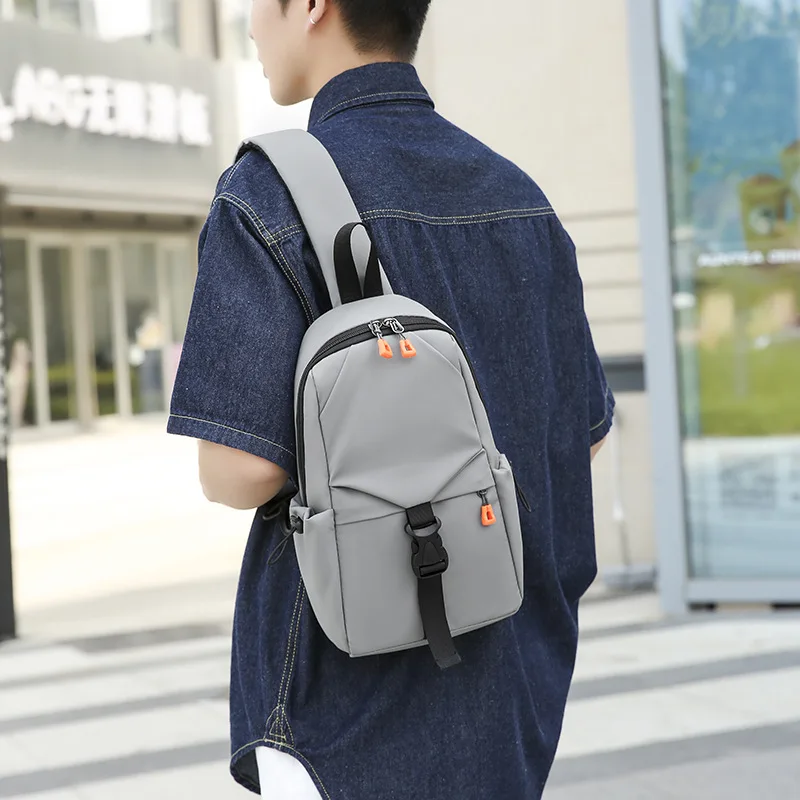 Trend leisure portable shoulder bag outdoor sports large capacity Messenger bag lightweight multifunctional business chest bag.