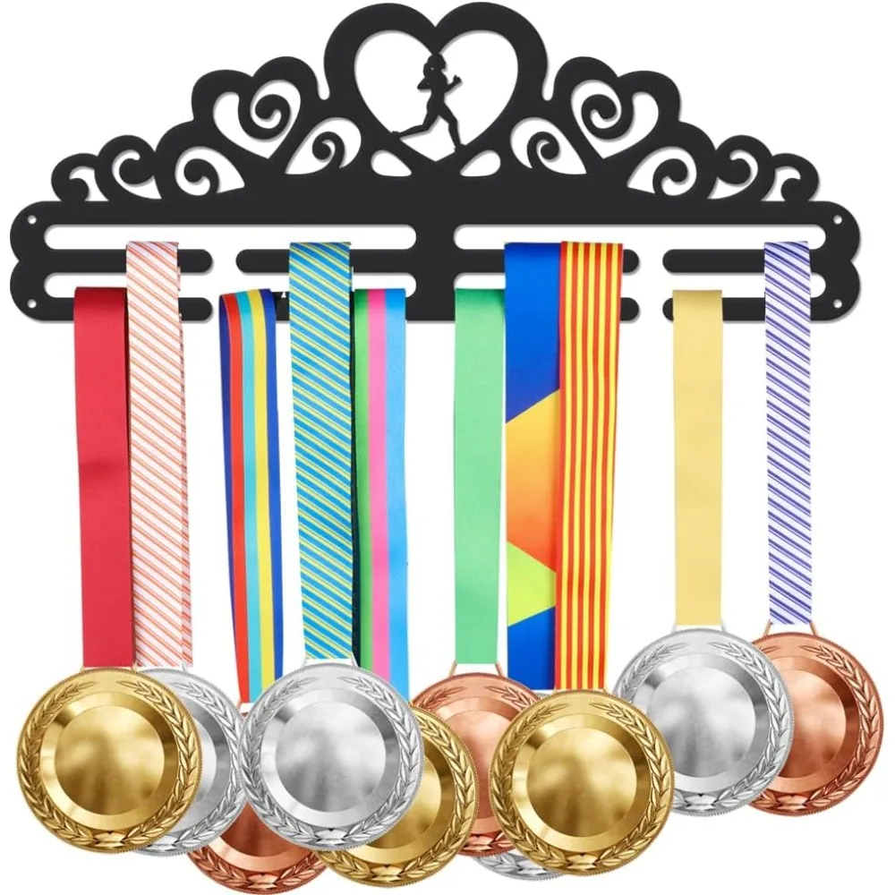 

Medal Hanger Holder Display Sports Race Medals Holder Rack Wall Mount Iron Ribbon Hook