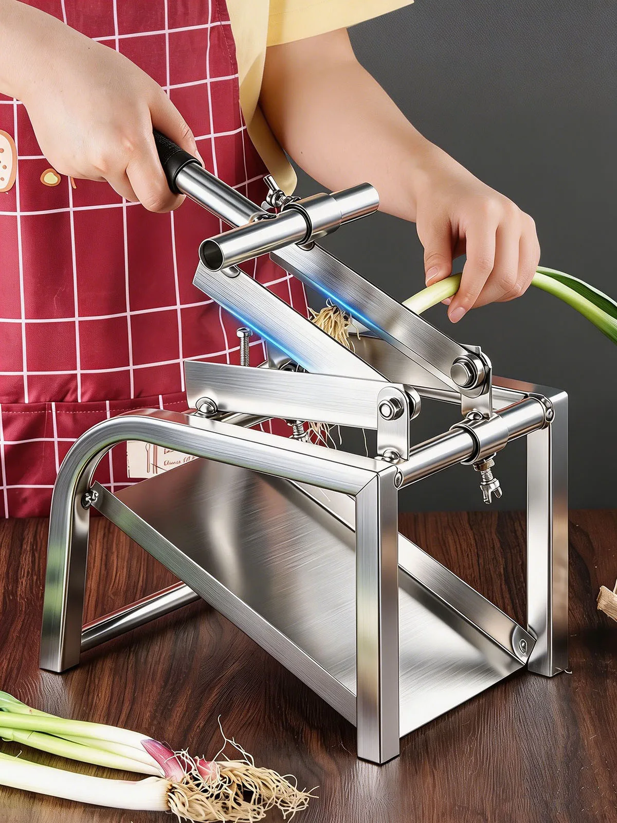 Garlic Special Garlic Cutting Artifact Stainless Steel Garlic Cutting Rod Machine Garlic Cutting Artifact Cutting Vegetable Tool