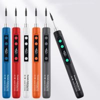 5V/15W Digital Display Soldering Iron Adjustable Temperature Welding Repair Tool Mini Welding Kit Speed Heating Cordless