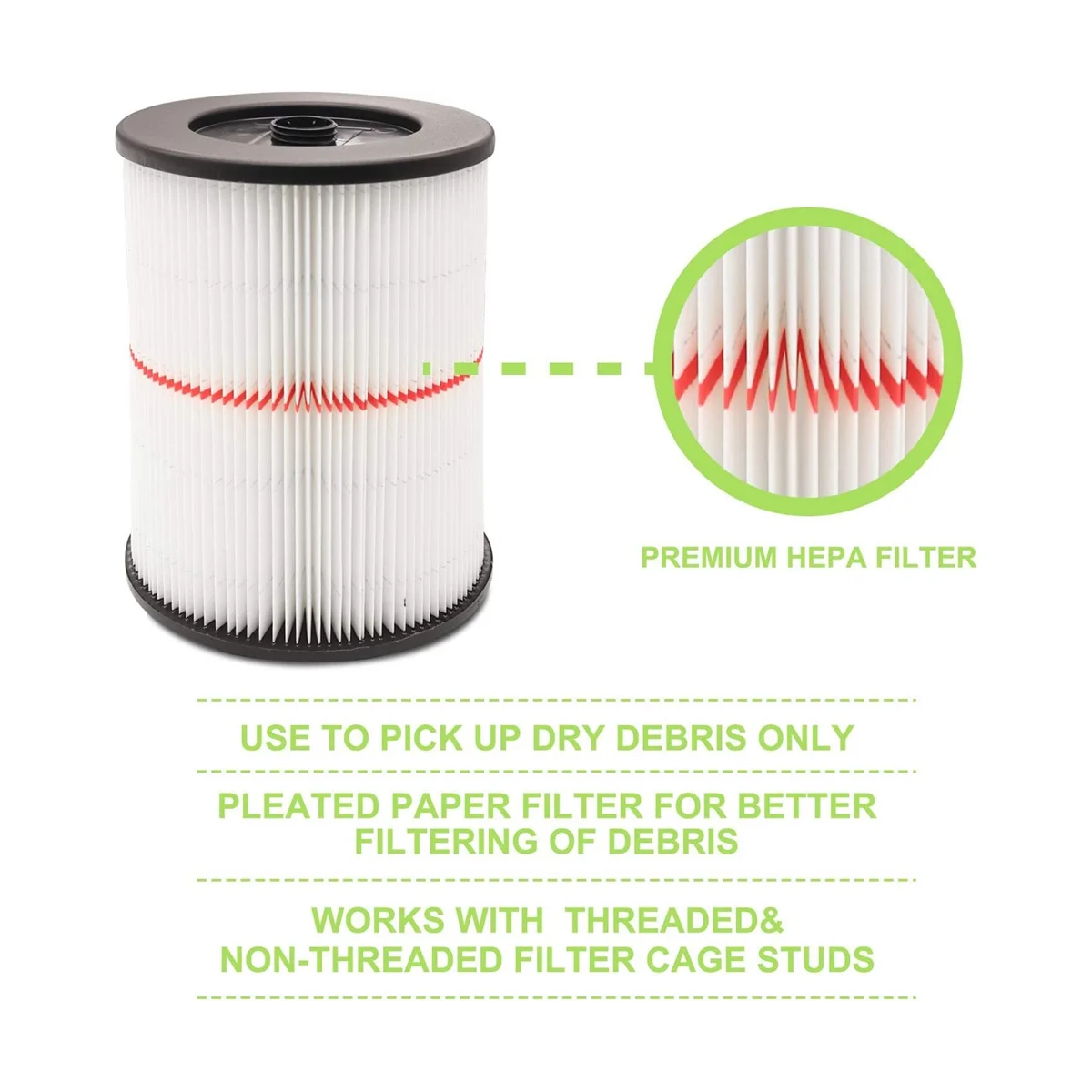 Filtro per filtro dell'aria Shop Vac, ricambio per filtro aspirapolvere Vac Filte 9-17816 5 6 8 12 16 galloni