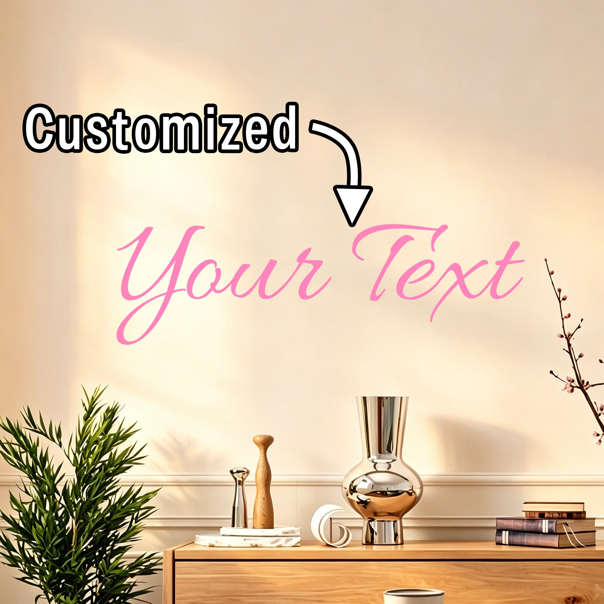 1PC Personalized Custom Wall Stickers DIY Decals for Mirror Backdrop Decor for Birthday Party Graduation Wedding Christmas Decor image 5