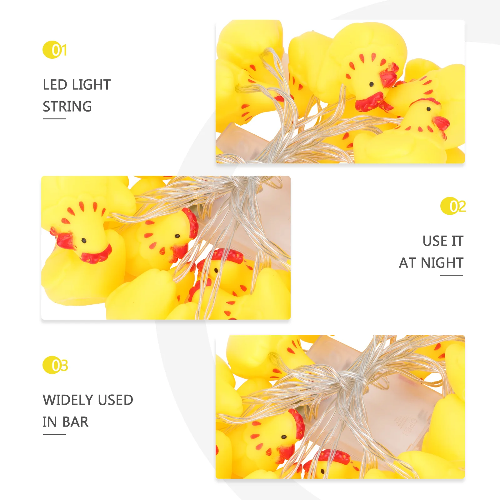 

1Set LED Atmosphere Lamp String Turkey Design for Thanksgiving Party Autumn Decor Christmas Window Garden Porch Tree Decoration