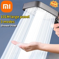 Xiaomi 13cm Large Panel 3Modes Adjustable Home Shower Head High Pressure Massage ShowerHead Filter Element Bathroom Accessories