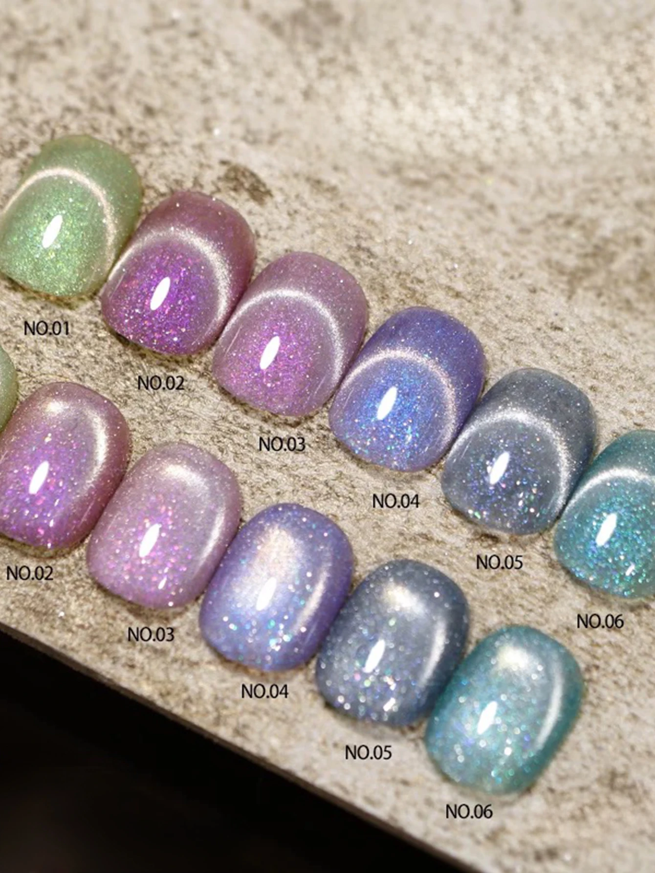1/6 pièces 2025 Nail Art femmes Kit automne et hiver feux d'artifice scintillants oeil de chat nuage brocart Gel nacré UV vernis à ongles Gel