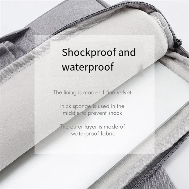 

ГОРЯЧИЙ 14-дюймовый чехол для планшета большой емкости, портативный водонепроницаемый чехол для ноутбука для переноски 14-дюймового ноутбука, черный