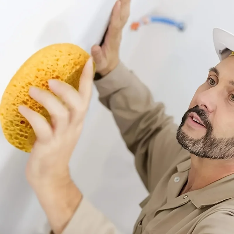 2pcs Set of Large Pore Textured Sponges • Wall Repair And Drywall Patching Sponges • Suitable for Painting And Home Decor