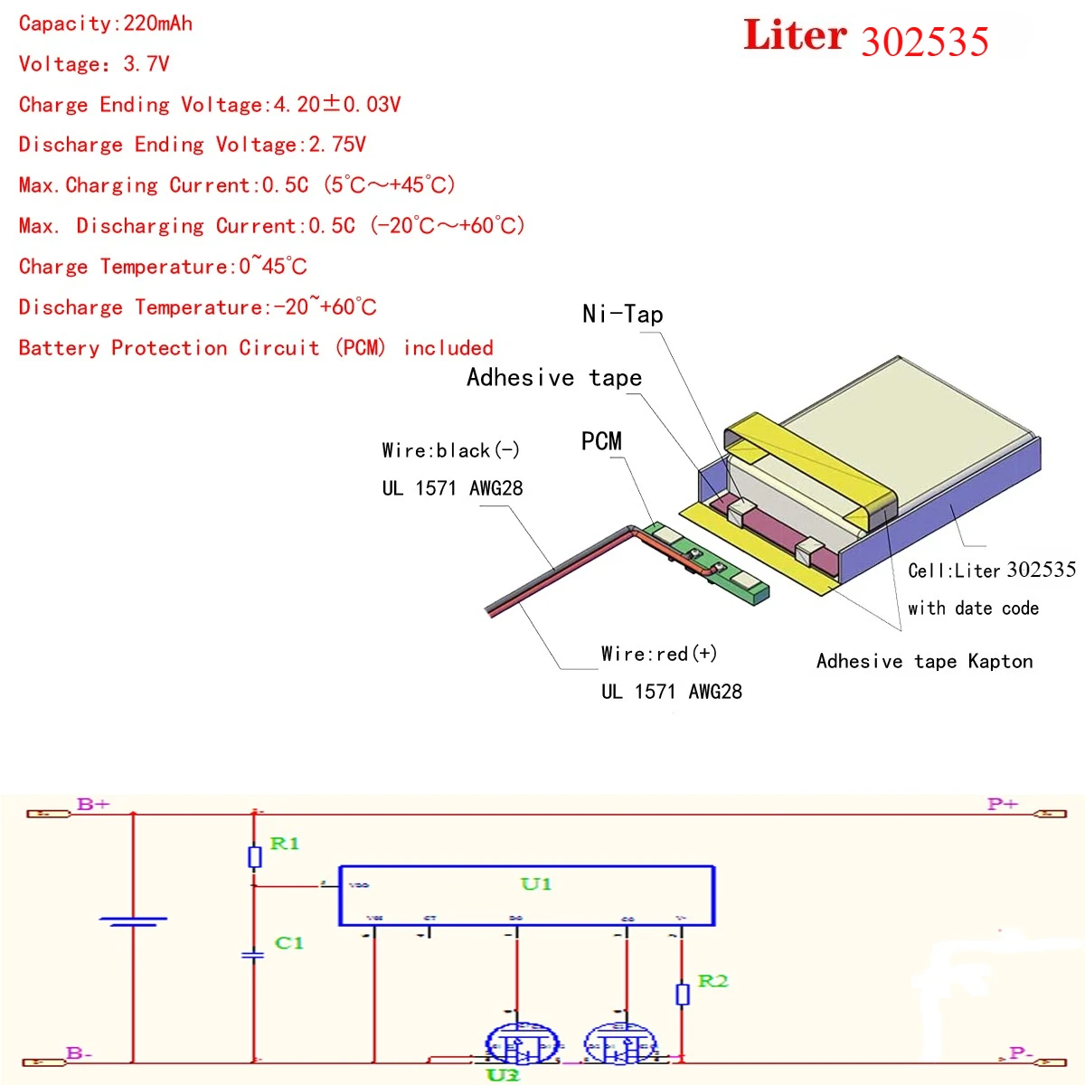 lithium battery 302535 3.7V 250MAH 0.925WH 032535 MP3 MP4 Bluetooth speaker battery Eye massager battery
