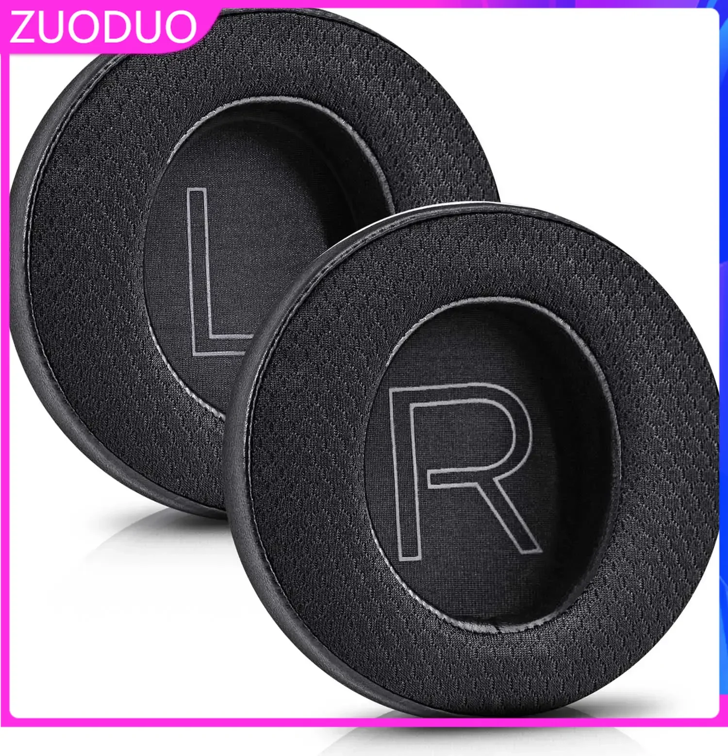 

ZUODUO Ear Pads For Alienware AW510H AW310H Headphones Replacement Soft Foam Cushion Sponge Pad Leather Earmuffs