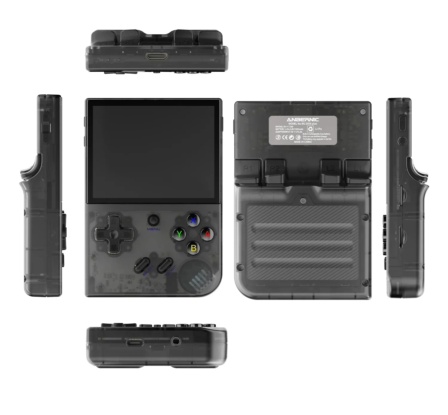ANBERNIC-consola de juegos Retro RG35XX PLUS, 256G, 5G, Wifi, compatible con control inalámbrico/por cable, PSP, juegos clásicos