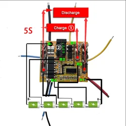 5S 20A 18V BMS  21V Lithium Ion Battery Board For Electric Tools Hand Drill Screwdriver Hammer Replacement