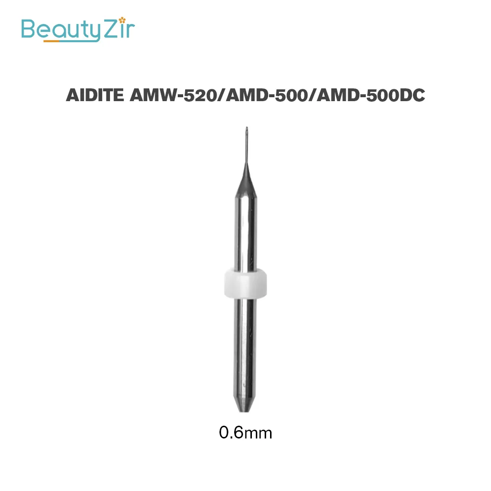 Aidite Zirconia DC Milling Burs AMD-500/AMW-520 (2Pieces) For Diamond Coating Drill Milling Cutters Dental Lab