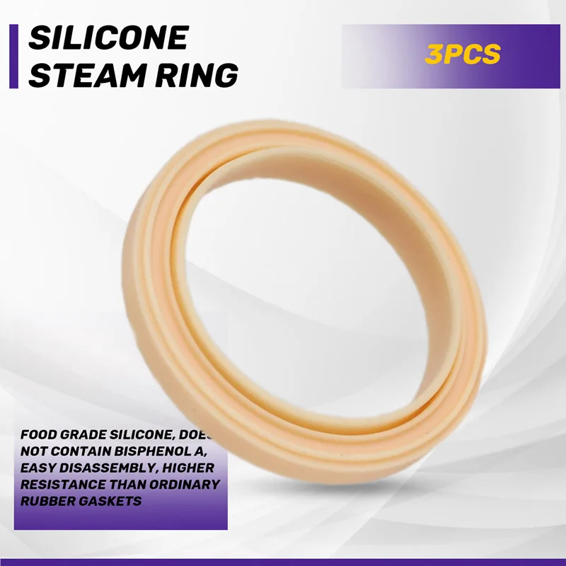 حلقة بخار من السيليكون مقاس 54 مم، 3 عبوات من حشية رأس المجموعة لآلة الإسبريسو 878/870/860/840/810/500/450/ المريمية 500/870-A09G